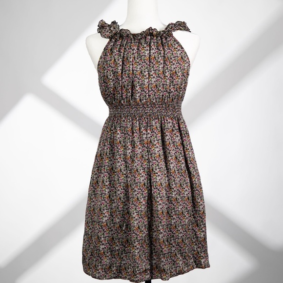 Tristan 100% Silk Floral Dress Size Small (Adorable & Flowy) - Picture 3 of 6